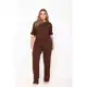 Conjunto Feminino de Malha Lisa Calça e Blusa linha em oferta
