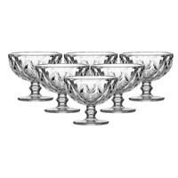 Imagem da promoção Kit 6 Taças Sobremesa 335ml Diamante Salada De Fruta Luxuosa Cor Transparente