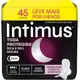 Absorvente Intimus Noturno Suave Com abas 45 unidades em oferta