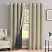 Imagem da promoção Cortina Blackout Corta Luz Blecaute 2,80 X 2,30 Sala/quarto Fabritex Enxovais Cor Creme