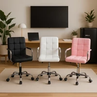 Imagem da promoção Cadeira de Escritório Estofada Gomos Office Diretor Base Giratória Cromada Com Regulagem De Altura