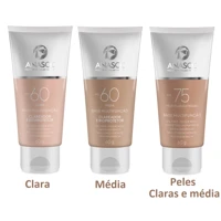 Imagem da promoção Protetor Solar Facial Anasol Com Cor Média ou Clara Base Multifunção Clareador FPS 60 ou 75 Vegano 6