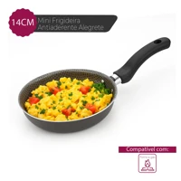 Imagem da promoção Frigideira Antiaderente Para Ovo Panela Frita Sem Óleo Fitness Não Gruda Compacta Moderna Cozinha