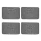 Kit4 Tapetes Para Banheiro60x40 Antiderrapante Bolinha Macio em oferta