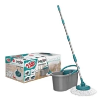 Imagem da promoção Mop Giratório Fit 5010 Esfregão Top Cabo Inox 3 Em 1 Flashlimp Balde com centrifuga resistente cabo