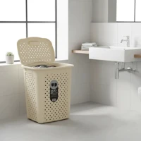 Imagem da promoção Cesto de Roupa 45L Organizador Roupa Suja Grande com Alça Resistente