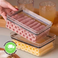 Imagem da promoção Kit 2 Porta Frios Hermético 770ml Presunto Queijo Mantimentos Organizador de Geladeira Acrilico