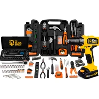 Imagem da promoção Jogo De Ferramentas 169 Peças Com Maleta E Furadeira Parafusadeira Sem Fio A Bateria Tb-12e 12v 3/8
