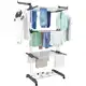 Varal Chão 3 Andares Apartamento Roupa 4 Rodas Dobrável Reforço Retrátil ENVIO IMEDIATO em oferta