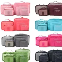 Imagem da promoção Organizador De Mala De Bagagem Viagem Kit 6 Necessaire Bolsa