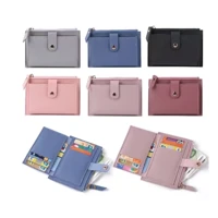 Imagem da promoção Nova Moda Mulheres De Couro PU Carteira Ferrolho Bolso Com Zíper Porta Cartao