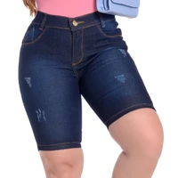 Imagem da promoção Bermudas Jeans Femininas Plus Size Cintura Alta