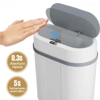 Imagem da promoção Lixeira Automática 12L com Sensor de Aproximação Inteligente – Abertura e Fechamento Sem Toque, Desi