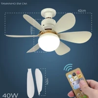 Imagem da promoção Ventilador de Teto PRO 60W ou 40W Super LED Lâmpada E27