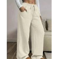 Imagem da promoção Calça Feminina Pantalona Tecido Anarruga Importada com Bolsos Tendência