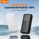 INOVA Carregador Portátil Power Bank Rápido 2 Saídas Micro USB Type C em oferta