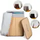 Cesto de Roupa Suja Bambu Com Tampa e Alças 50 Litros Grande Organizador Multiuso em oferta