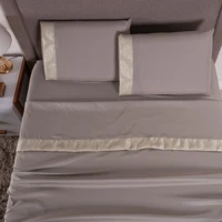 Imagem da promoção Kit Jogo de Lençol 4 Peças Percal 400 Fios Toque Macio Jogo de Lençol Casal Queen Size/ King Size