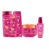 Imagem da promoção Kit Completo Elseve Liso dos Sonhos AHA - Shampoo + Condicionador + Máscara Capilar + Creme para Pen