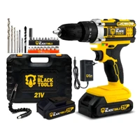 Imagem da promoção Parafusadeira Furadeira De Impacto The Black Tools Profissional TB-21PX 2 Baterias Com Maleta 60Hz A