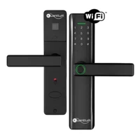 Imagem da promoção Fechadura Digital Biométrica Kuanttum Delta PRO Wi-Fi Senha App Tuya Preta