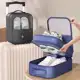 Organizador de Sapatos de Viagem de 3 Camadas Grande Capacidade Com Alça Para Mala em oferta