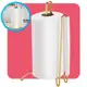 Suporte Porta Rolo De Papel Toalha Jantar Almoço Aço Vertical De Mesa Cozinha Gold Dourado Arthi em oferta