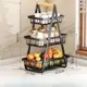 Cesto Fruteira de Mesa Aramado GRANDE 2 e 3 andares em Metal Organizador Multiuso Frutas Legumes em oferta