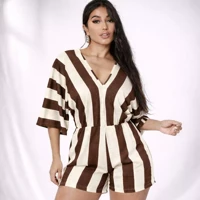 Imagem da promoção Macaquinho manga manga flare manga morcego moda felina verão