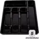 Porta Talher Suporte Organizador de Gaveta Cozinha Resistente 5 Divisórias Durável Versátil Bonito em oferta