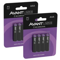 Imagem da promoção Kit 8 Pilhas Recarregável AAA Palito 1000MAH 1.2V Avant Use