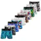 Kit 10 Cuecas Boxer Box Infantil Juvenil Menino Estampada em oferta