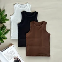 Imagem da promoção Kit 3 Regata Canelada Feminina Blusinha Básica Ribana Premium