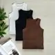 Kit 3 Regata Canelada Feminina Blusinha Básica Ribana Premium em oferta