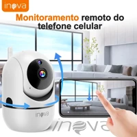 Imagem da promoção INOVA Kit Wifi Babá Eletrônica Câmera segurança Sem Fio Visão Noturna 1080P 360° Câmera audio YOOSEE