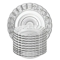 Imagem da promoção Jogo De Pratos Fundos Egípcio 12 Peças Estrela Transparente Transparente