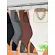 Body kit 2 Feminino Collant Regata Suplex Decote Quadrado Forrado Casual Confortável Moda Elegante em oferta