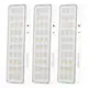 Kit 3 Luminárias Emergência LED Segurimax Super Slim 30 LEDs Recarregáveis em oferta