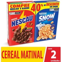Imagem da promoção Kit Cereal Matinal Chocolate Nescau 210g + Snow Flakes 230g
