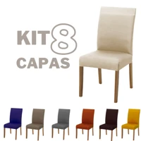 Imagem da promoção Kit 8 Capas Para Cadeira De Jantar Com Elástico