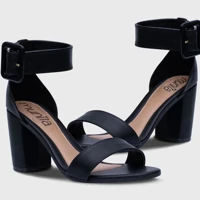 Imagem da promoção Sandália Feminina Salto Grosso Bloco Alto Confortável Moderna