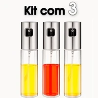 Imagem da promoção 3 Spray Pulverizador Vidro Borrifador Azeite Vinagreessenciais De Cozinha Promoções