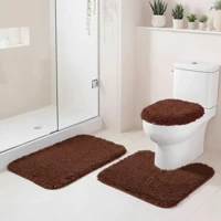 Imagem da promoção Kit Tapetes para Banheiro Conforto e Estilo Felpudo Macio 3 Peças