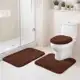Kit Tapetes para Banheiro Conforto e Estilo Felpudo Macio 3 Peças em oferta
