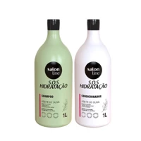 Imagem da promoção Kit S.O.S Hidratação Azeite de Oliva Shampoo e Condicionador Litrão Salon Line