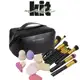 Kit com Necessaire , Esponjas para Base e Pó, Pincel kabuki 10 Peças Kit Para Viagem e Maquiagem em oferta