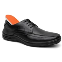 Imagem da promoção Sapato Ortopédico Social Masculino Confortável Antistress Couro