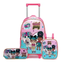 Imagem da promoção Kit Mochila De Rodinhas Estojo Lancheira Infantil Escolar