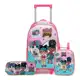 Kit Mochila De Rodinhas Estojo Lancheira Infantil Escolar em oferta