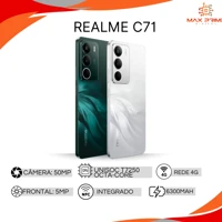 Imagem da promoção Realme C71 4G Versão Global | 128GB ou 256GB, NFC, IP64, Tela 6,67" 120Hz, 50MP, 6300mAh, 45W